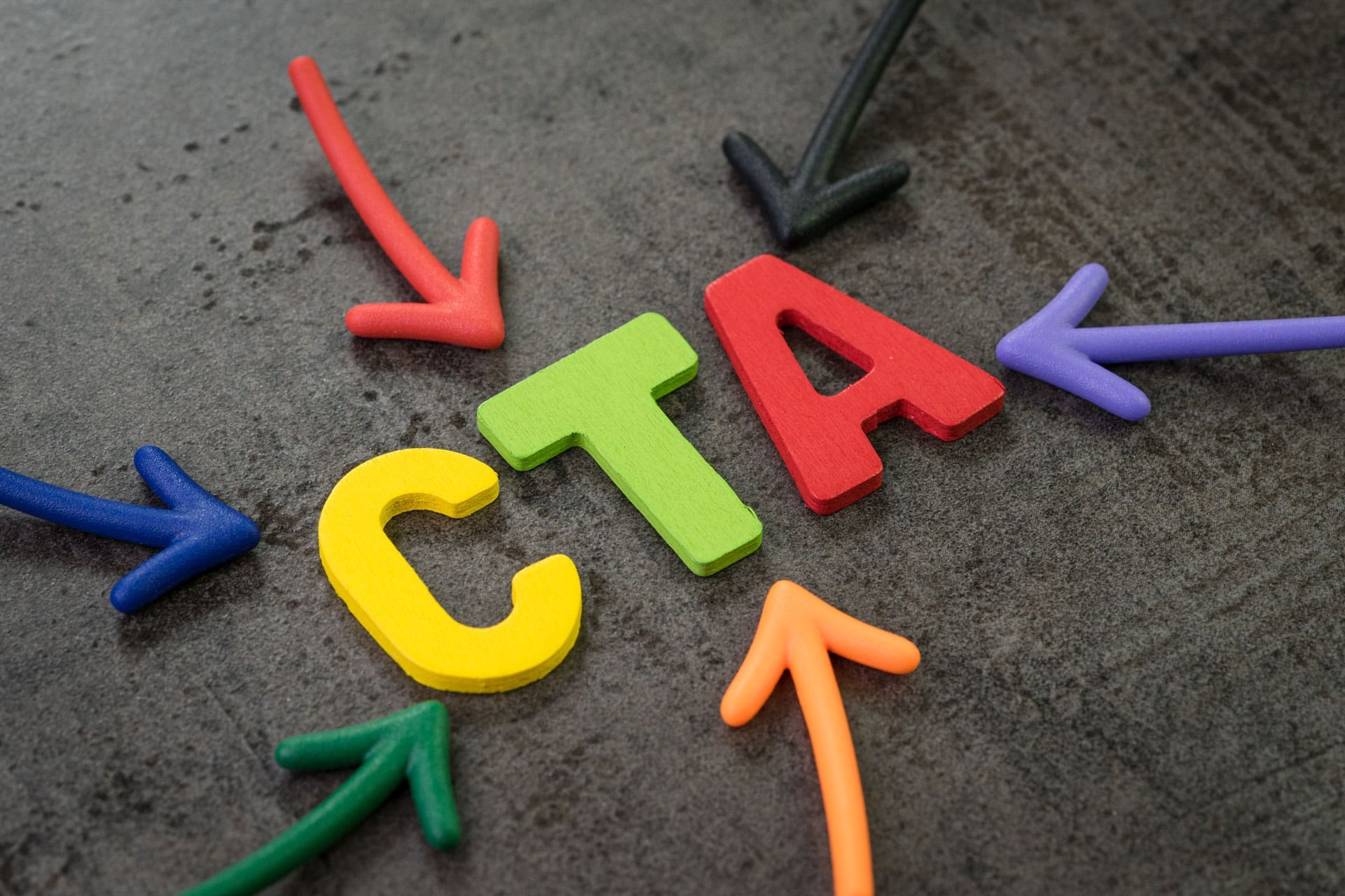 Call-to-action Arrows Pointing to CTA Call-To-Action