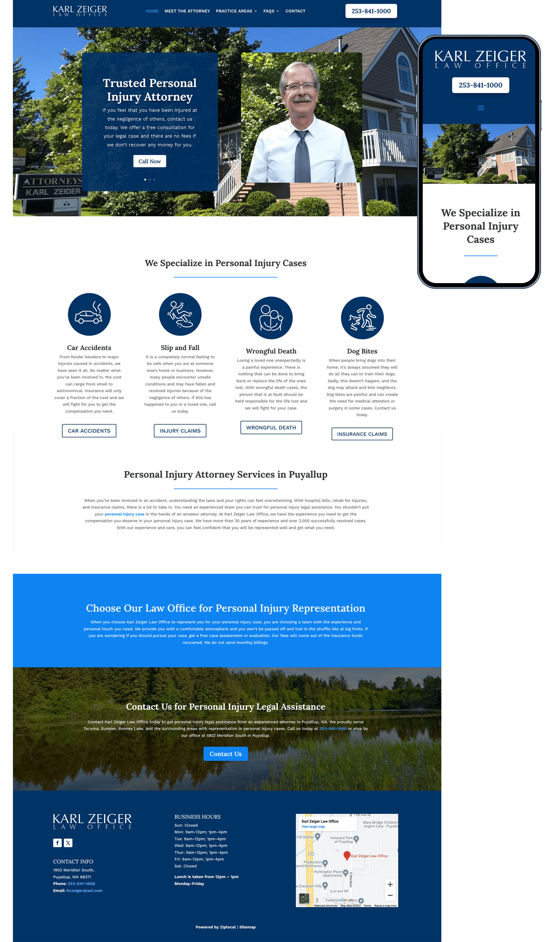 Desktop-Mobile-Karl-3 Karl Keiger Law Firm website view in desktop and Mobile