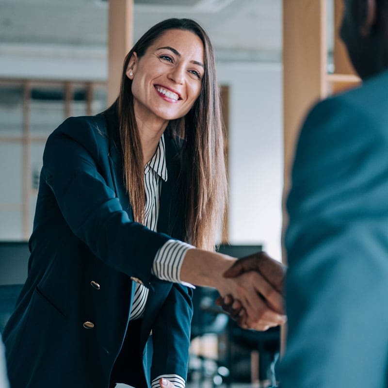 Business-Professional-Meeting-a-client A business professional meeting a client
