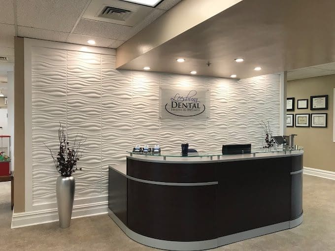 Leesburg Dental Reception Front desk at Zipocal's client, Leesburg Dental's, office