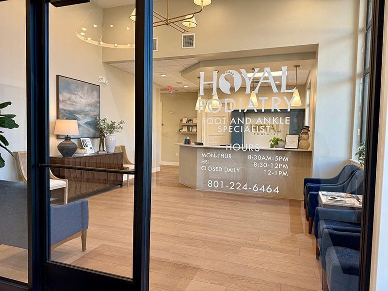 Hoyal-Door Hoyal Podiatry, a client of ZipLocal's, office door